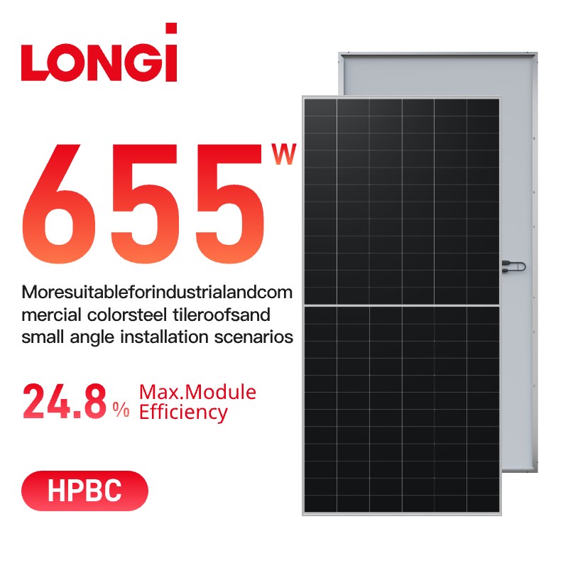 Painel solar LONGi Himo X10 Monofacial 640-670w LR7-72HVHF