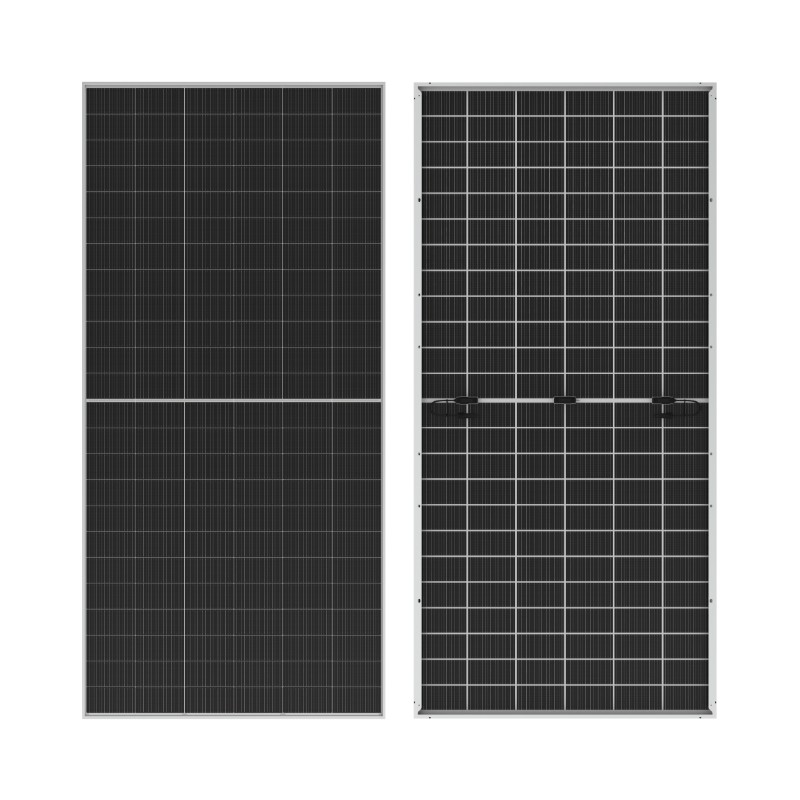 Painel solar bifacial de grande formato WERAN 595-625W - Módulo fotovoltaico de vidro duplo OEM para projetos de serviços públicos, EPC e atacado