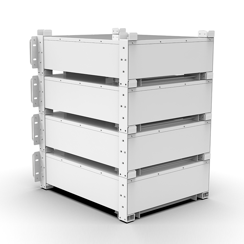 Bateria de rack WERAN WRL-48100RW 51,2V 100Ah LiFePO4 (5,12kWh) - 8000 ciclos, CAN/RS485, ESS doméstico empilhável