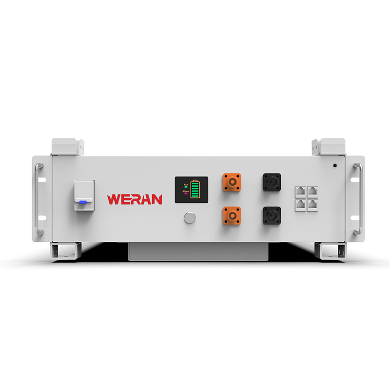 Bateria de rack WERAN WRL-48100RW 51,2V 100Ah LiFePO4 (5,12kWh) - 8000 ciclos, CAN/RS485, ESS doméstico empilhável