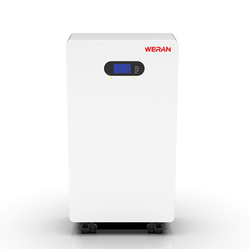 Bateria WERAN WRL-48200UW 51,2V 200Ah LiFePO4 (10,24kWh) - IP65 com rodas / montagem em parede, armazenamento solar empilhável de 48V